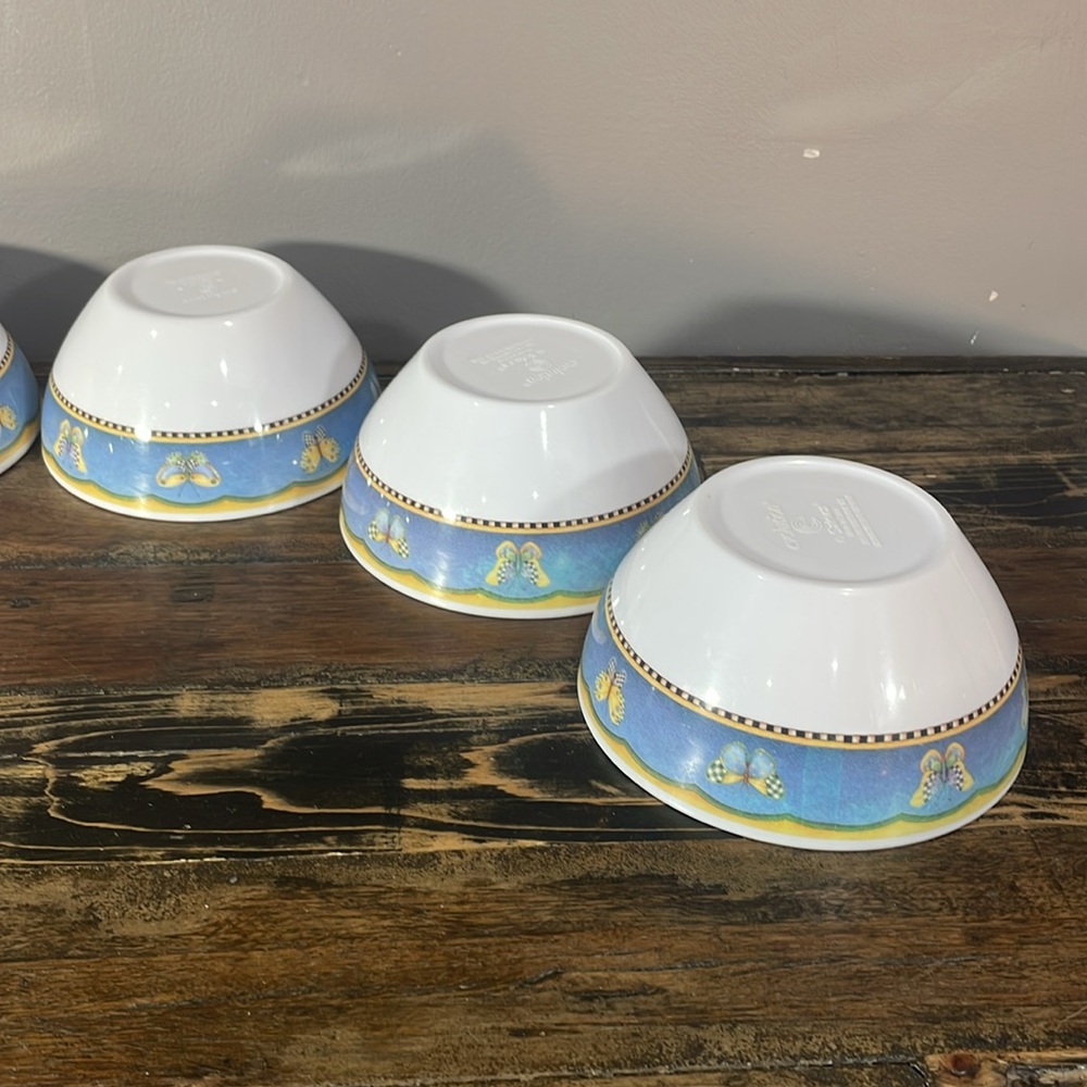 Evolution Sakura melamine set of 6 bowls butterflies pattern - Picture 17 of 17